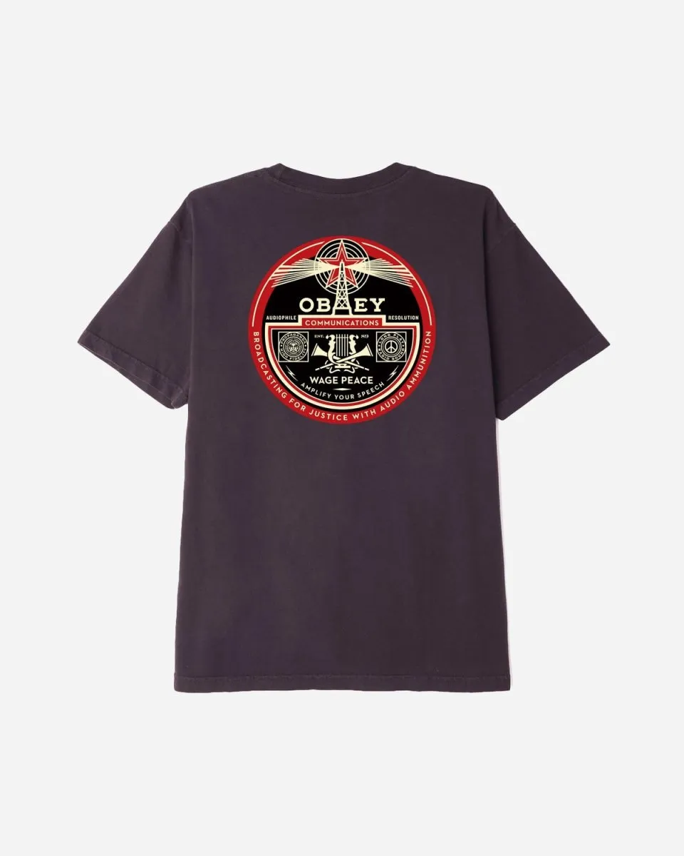 Radio Tower Tee - Faded Black