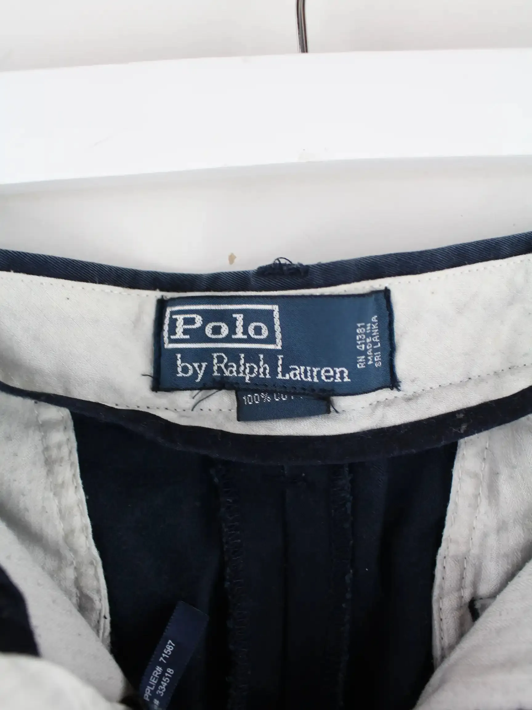 Ralph Lauren 90s Vintage Chino Shorts Blau W34