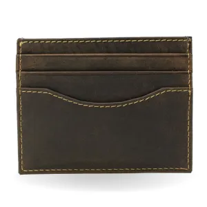 Reed Distressed Leather Card Holder by Nickel Smart®