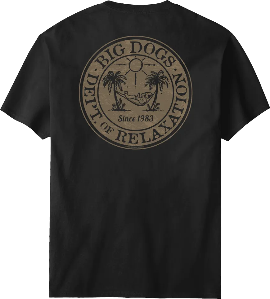 Relaxation Badge Tan T-shirt