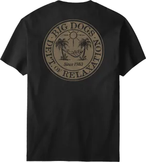 Relaxation Badge Tan T-shirt