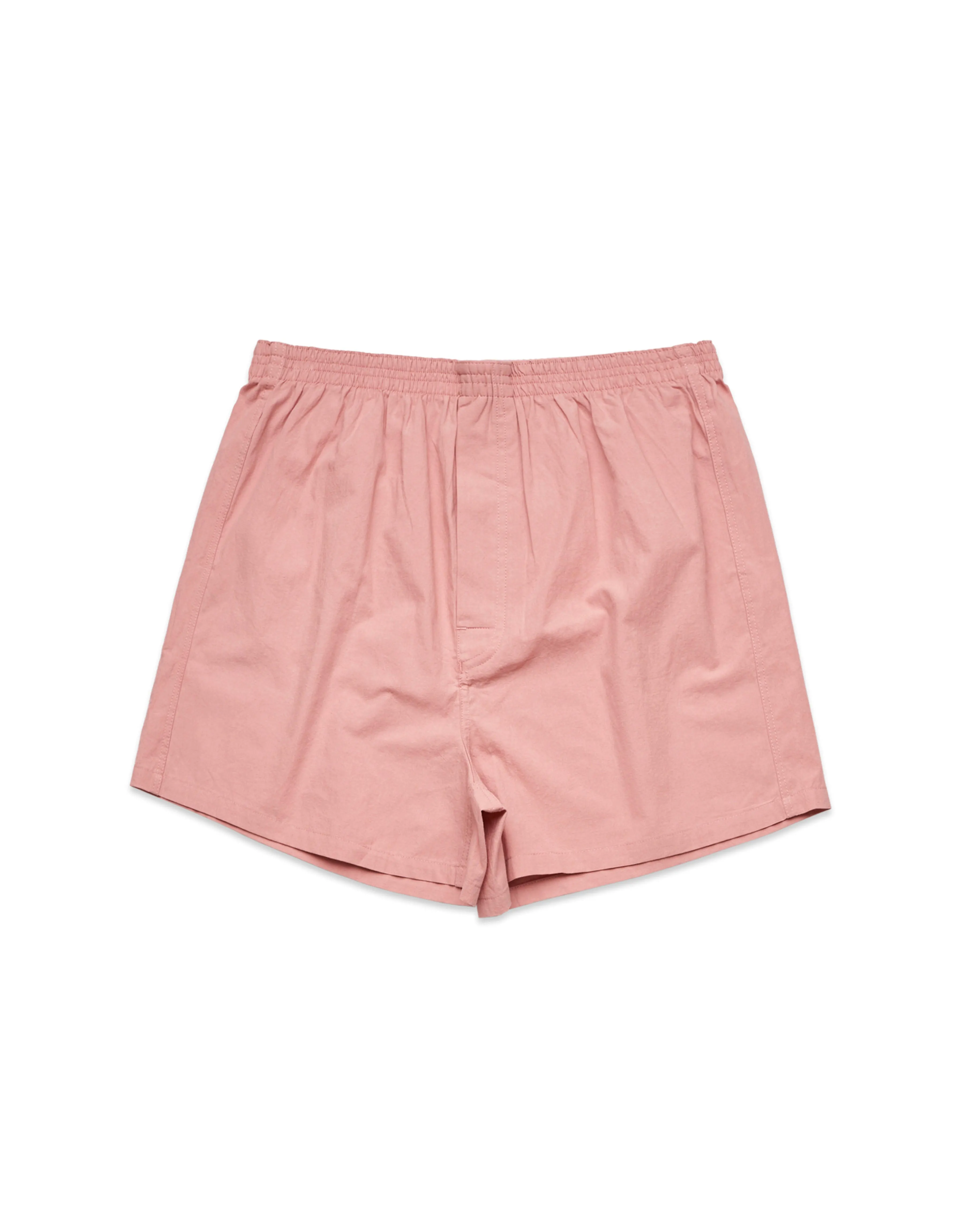 Relaxed Fit Woven Cotton Boxer Shorts - White
