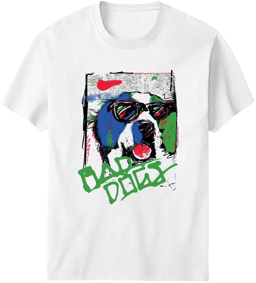 Retro Bad Dog Graffiti T-Shirt