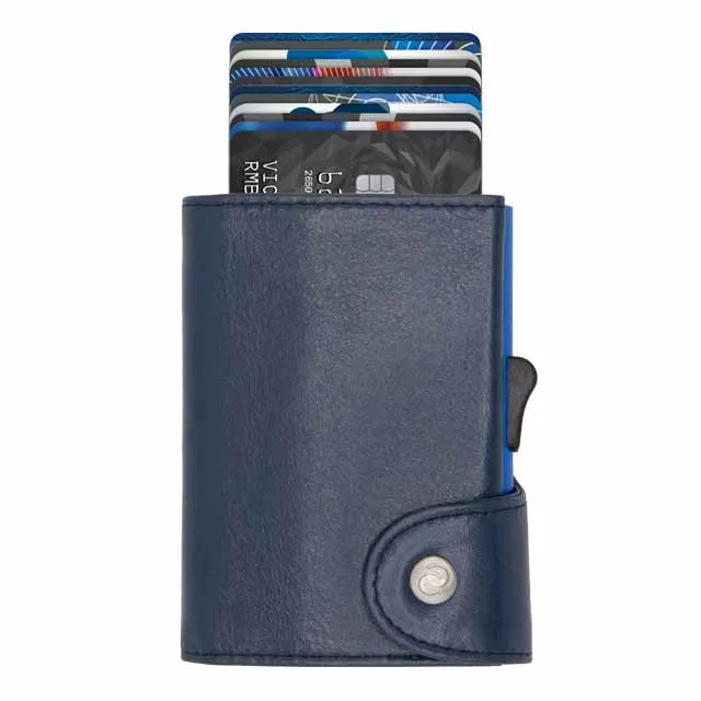 RFID Wallet Classic Italian Leather MARALIK - c-secure  - Cobalto