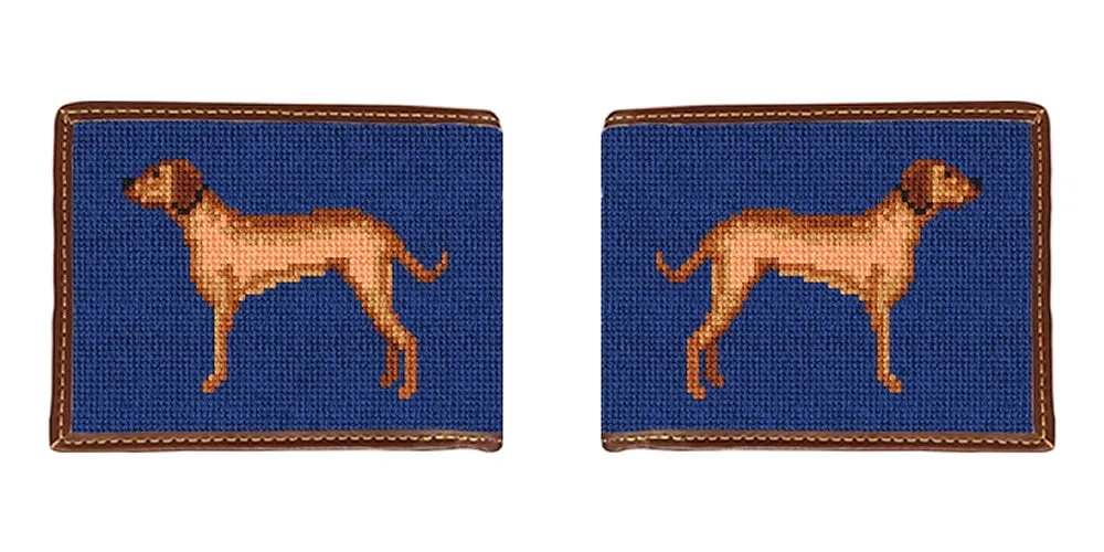 Rhodesian Ridgeback Needlepoint Wallet