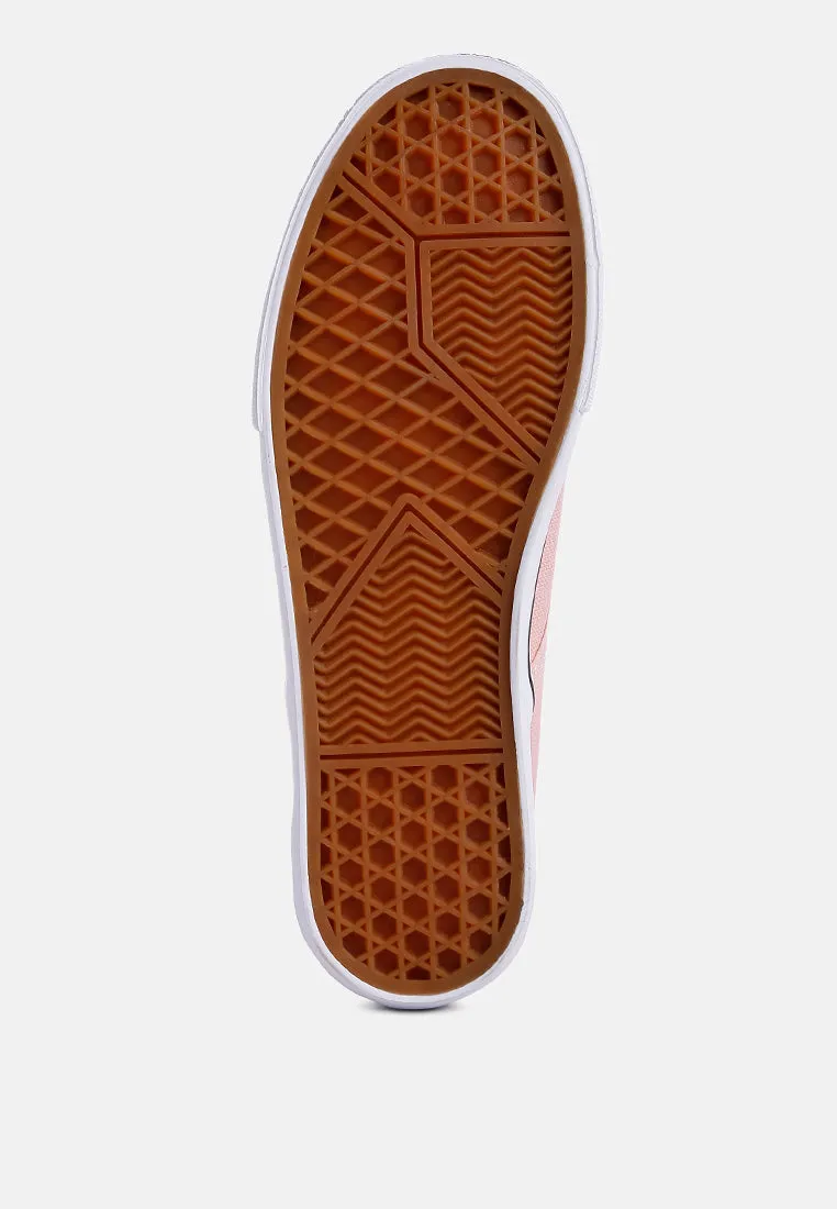 Riddler Pink Slip On Canvas Sneakers