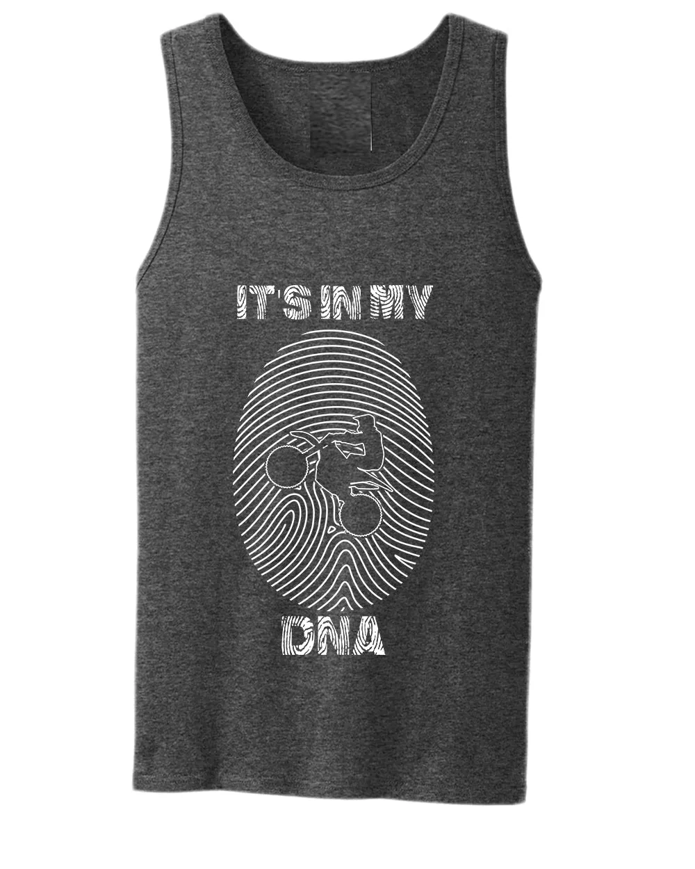 Riding, it's in my DNA tank top