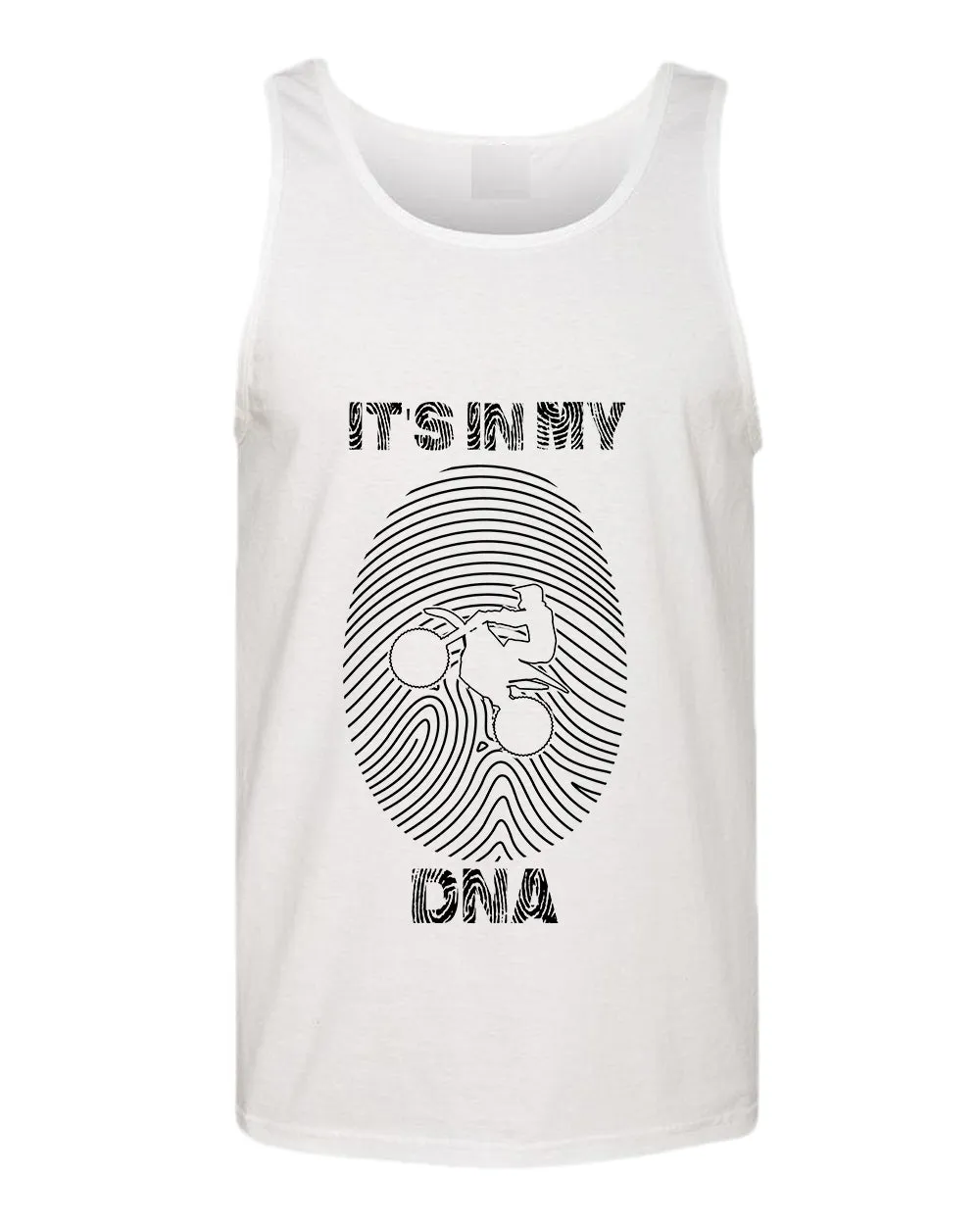 Riding, it's in my DNA tank top