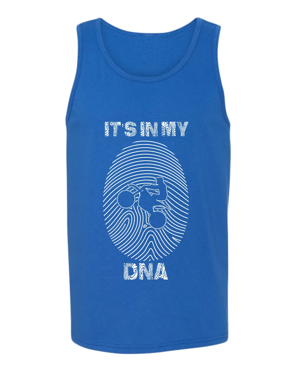 Riding, it's in my DNA tank top