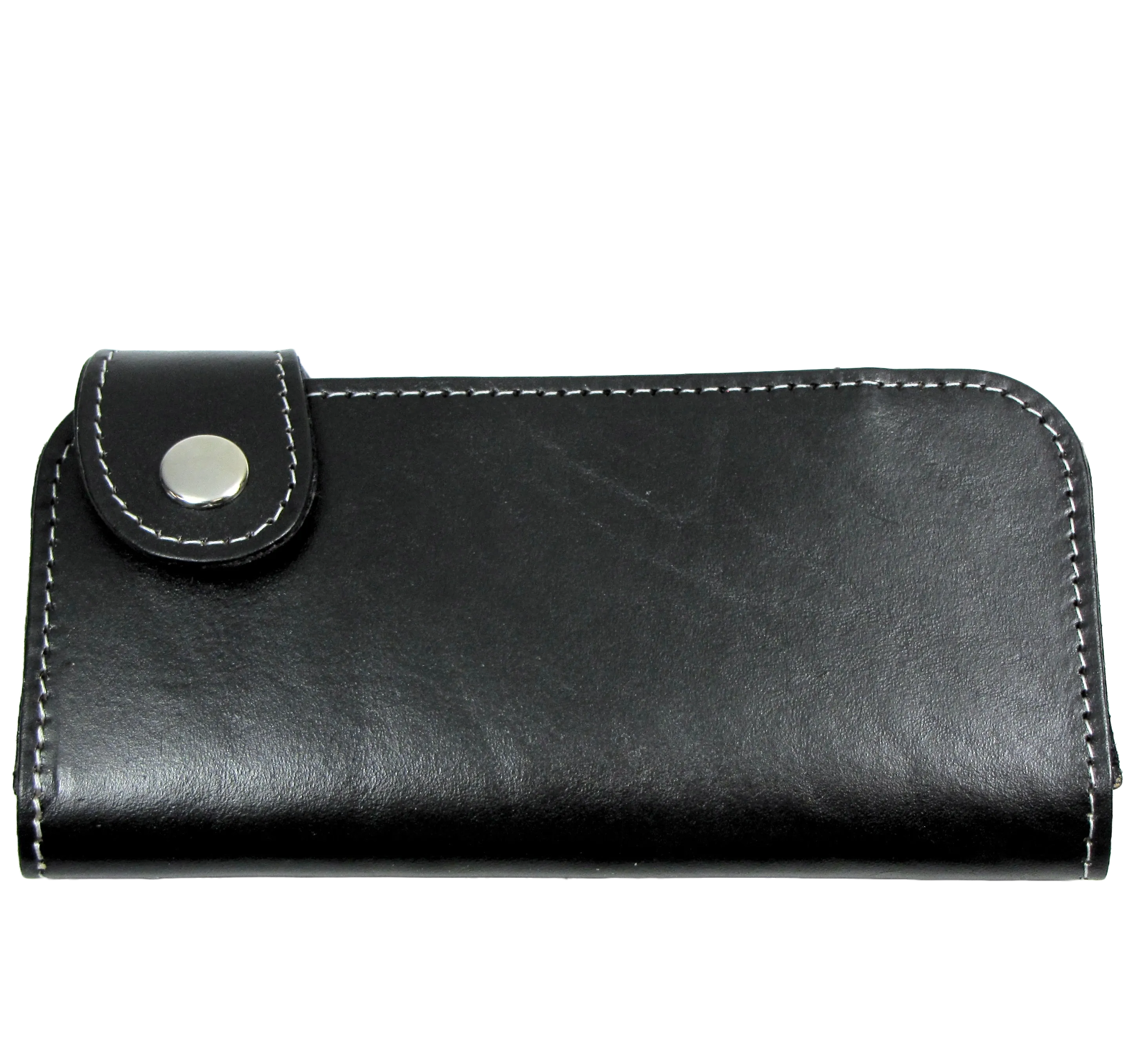 RO475 - Side Snap Black Roper Wallet