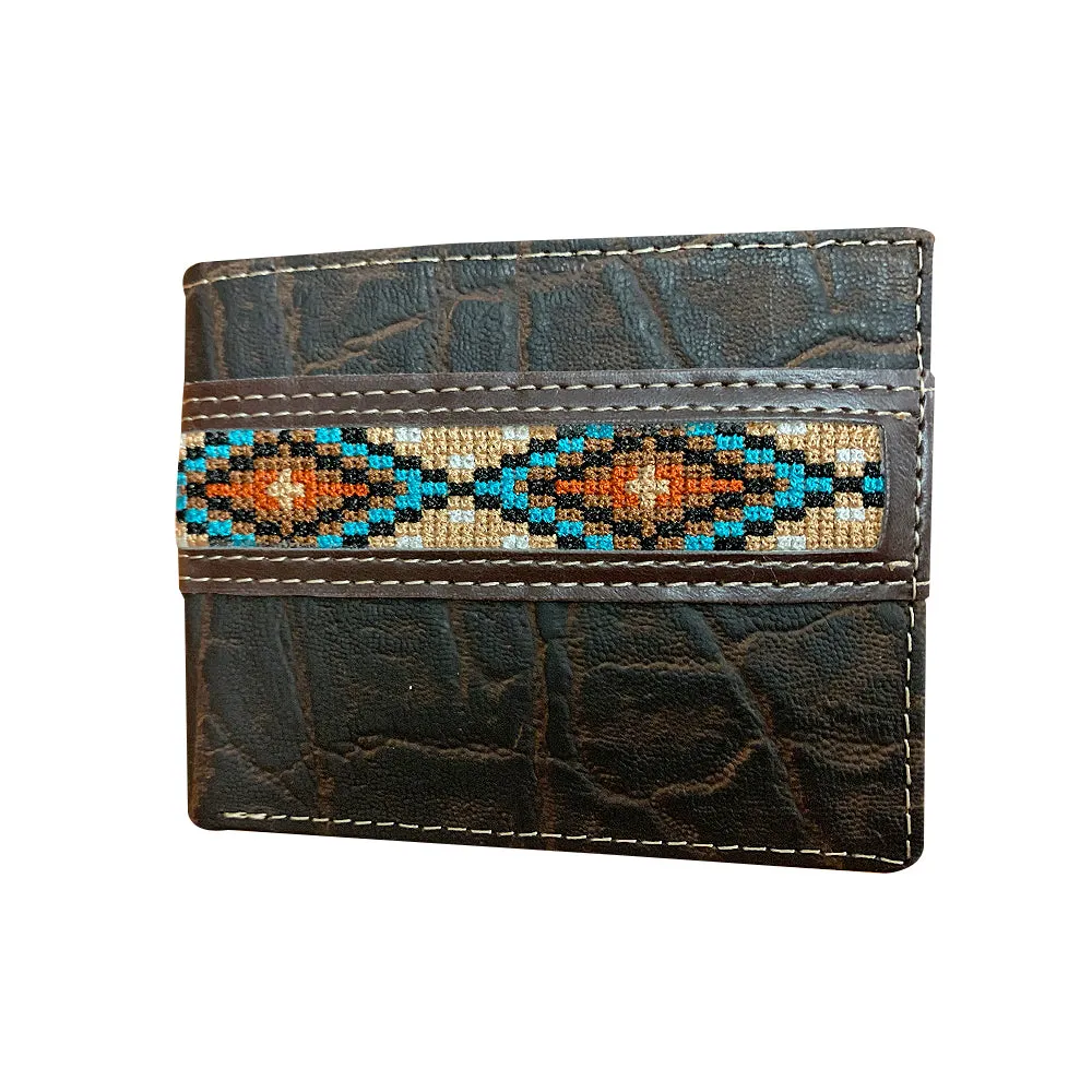 Roper Wallet Bi Fold Aztec Brown