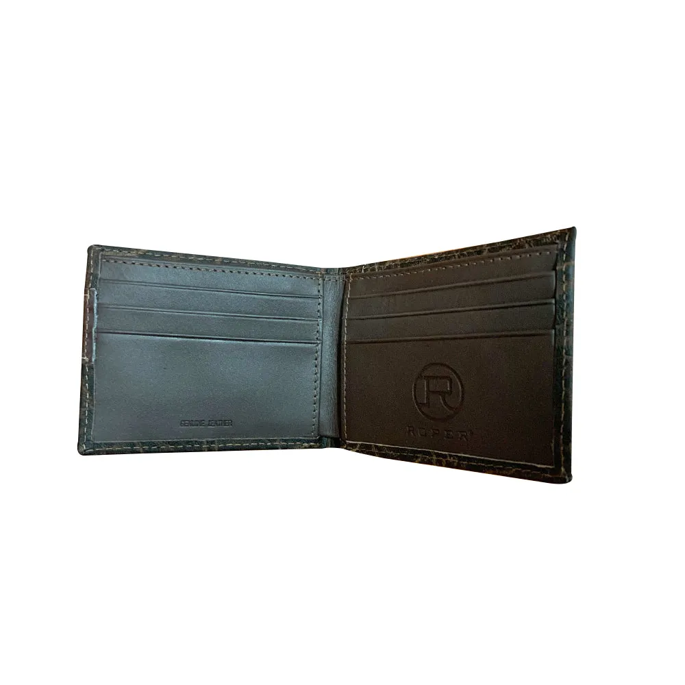 Roper Wallet Bi Fold Aztec Brown