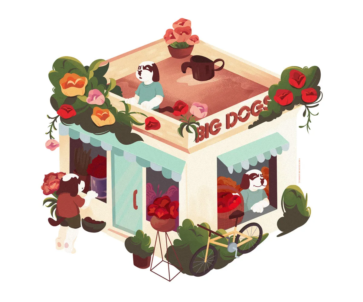 Roses Flower Shop T-shirt