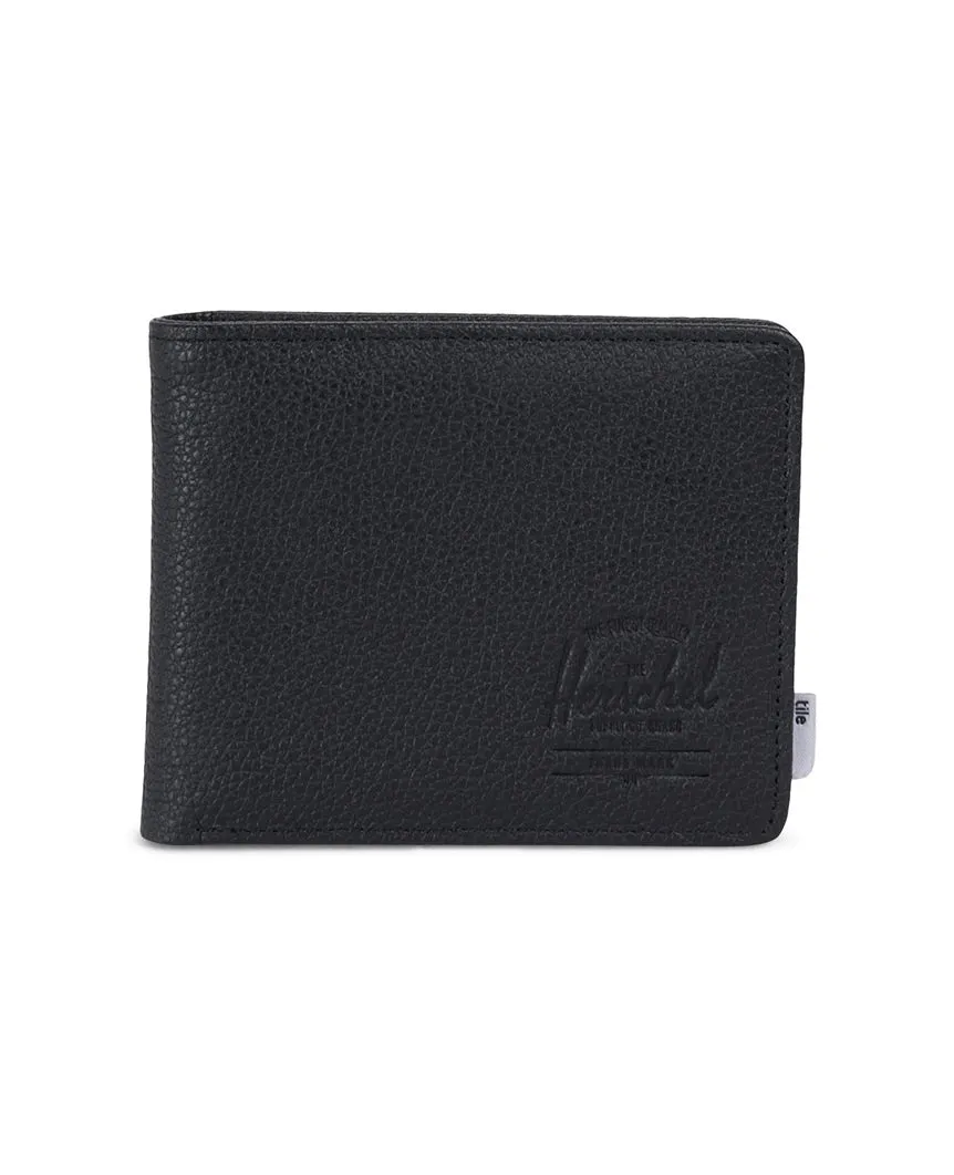 Roy Wallet Leather Tile Black Pebbled Leather