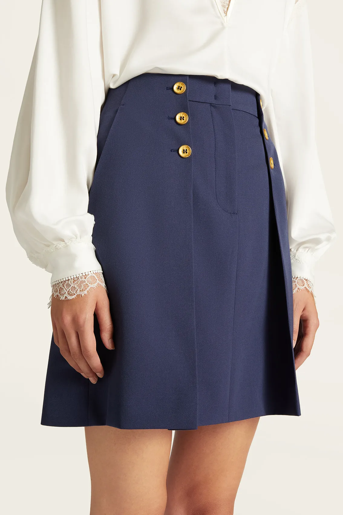 ROYAL A-LINE SAILOR SKIRT