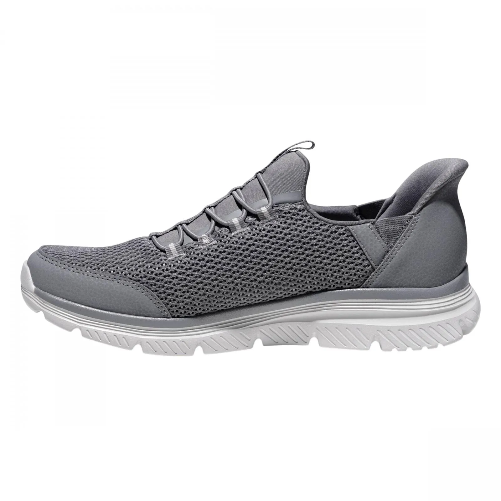 S Sport By Skechers Mens Moralis Step In Elastic Sneakers 90972062 Gray 8