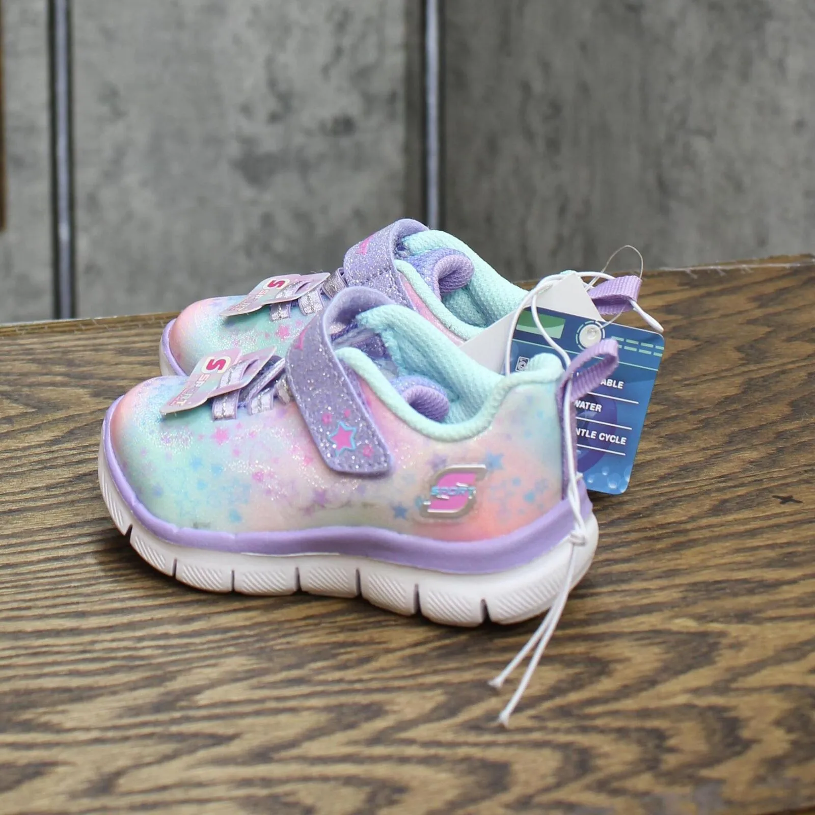 S Sport By Skechers Toddler Girls Kimie Tie-Dye Sneakers Purple Multi 5T