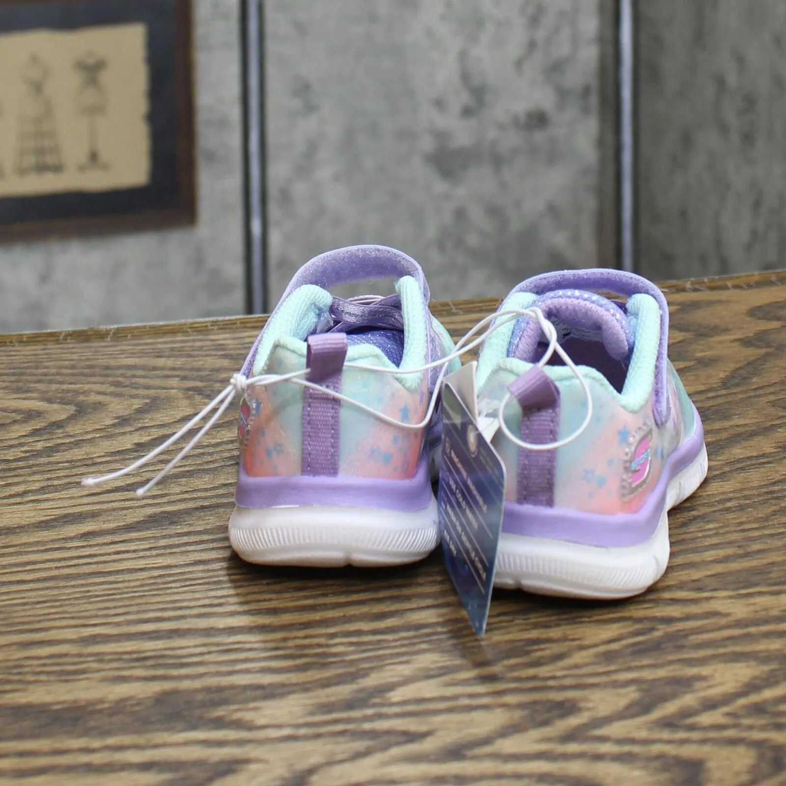 S Sport By Skechers Toddler Girls Kimie Tie-Dye Sneakers Purple Multi 5T