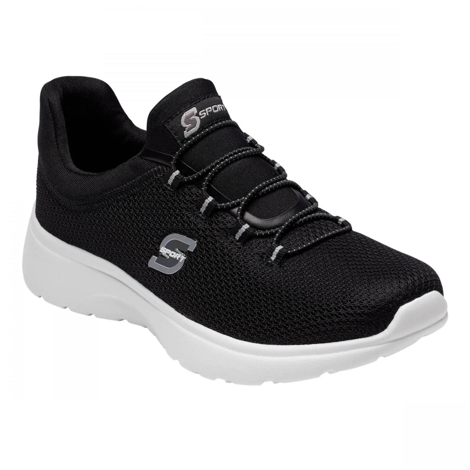 S Sport By Skechers Womens  Rummie Pull-On Sneakers 54349319 Black 12M