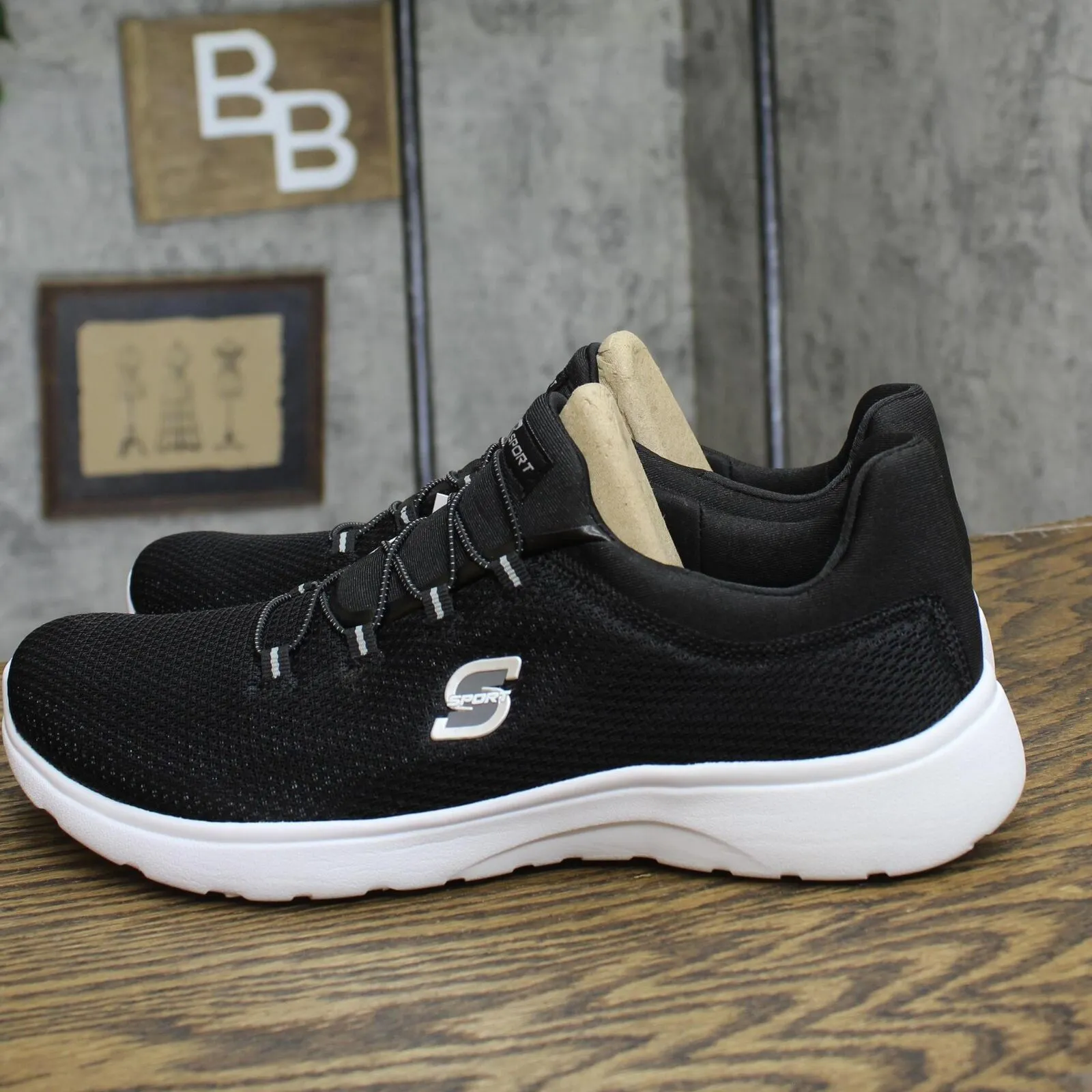 S Sport By Skechers Womens  Rummie Pull-On Sneakers 54349319 Black 12M