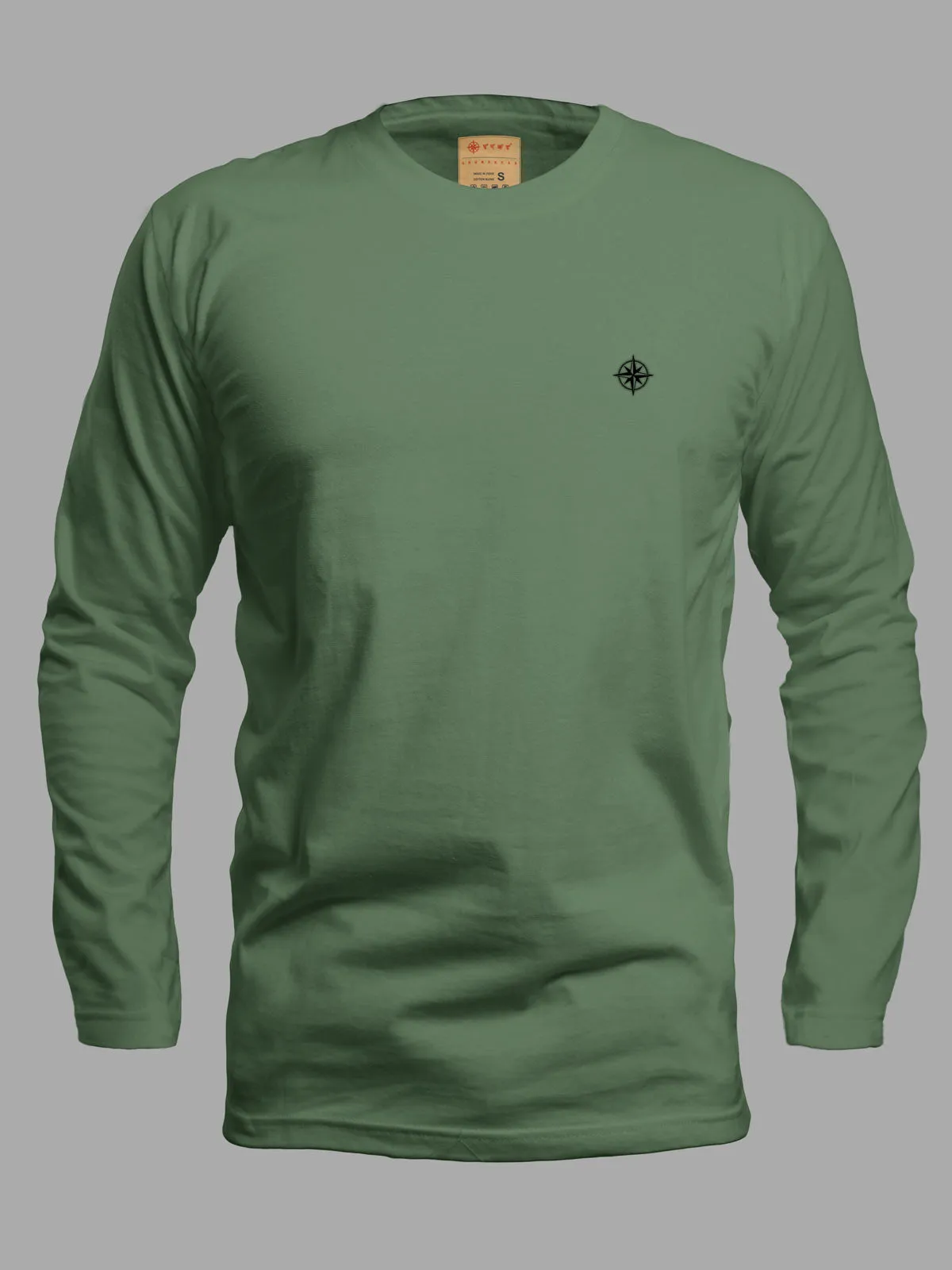 Sage Green | ACTION series | Full Sleeve T shirt for Men