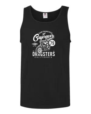 San francisco caferacer dragsters motorcycle tank top