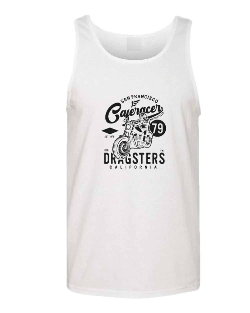 San francisco caferacer dragsters motorcycle tank top