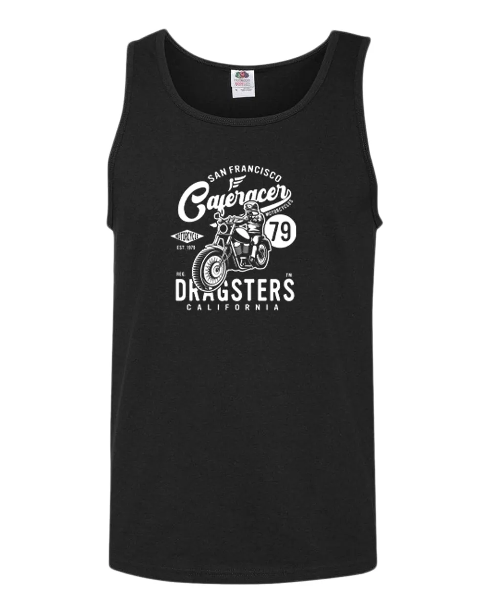 San francisco caferacer dragsters motorcycle tank top