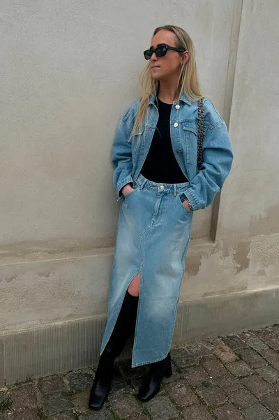 Second Female Dustine Skirt - Denim Blue