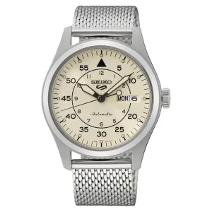 Seiko 5 Sports Beige Dial Men 39.4mm
