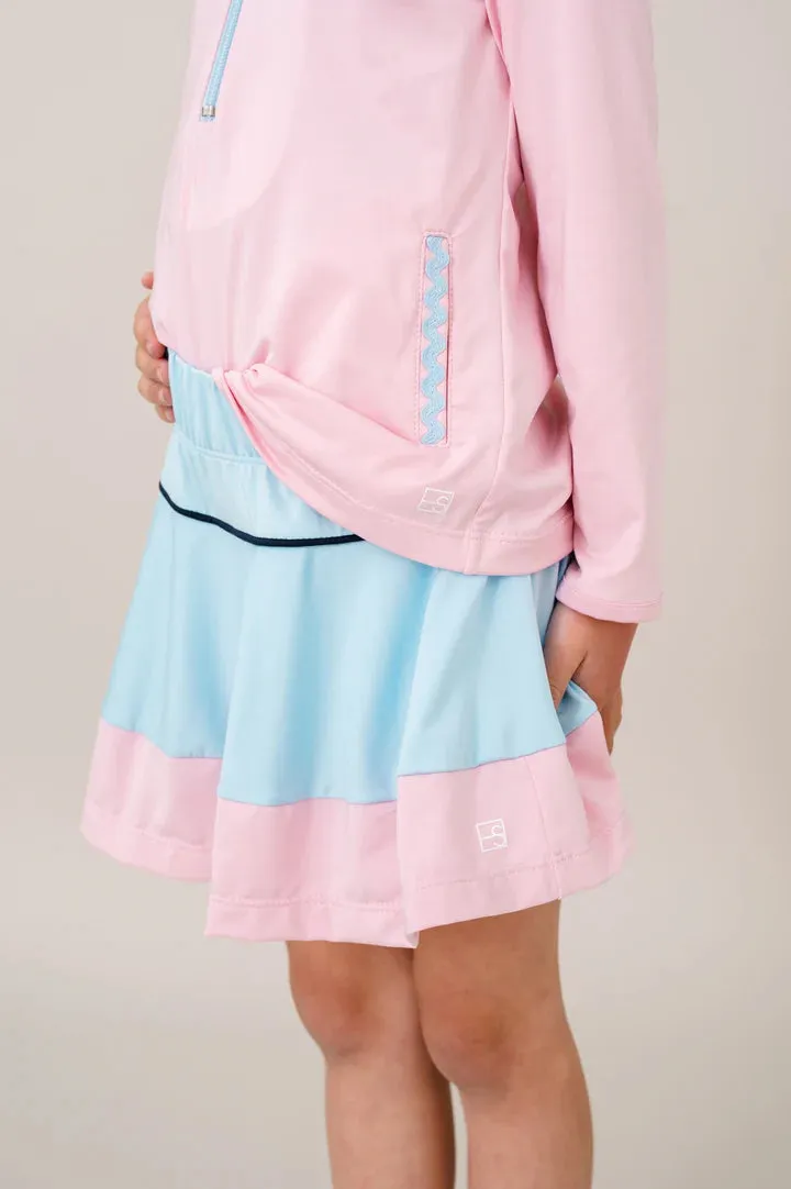 Set Athletics: Amber Skort - Cotton Candy Blue, Cotton Candy Pink