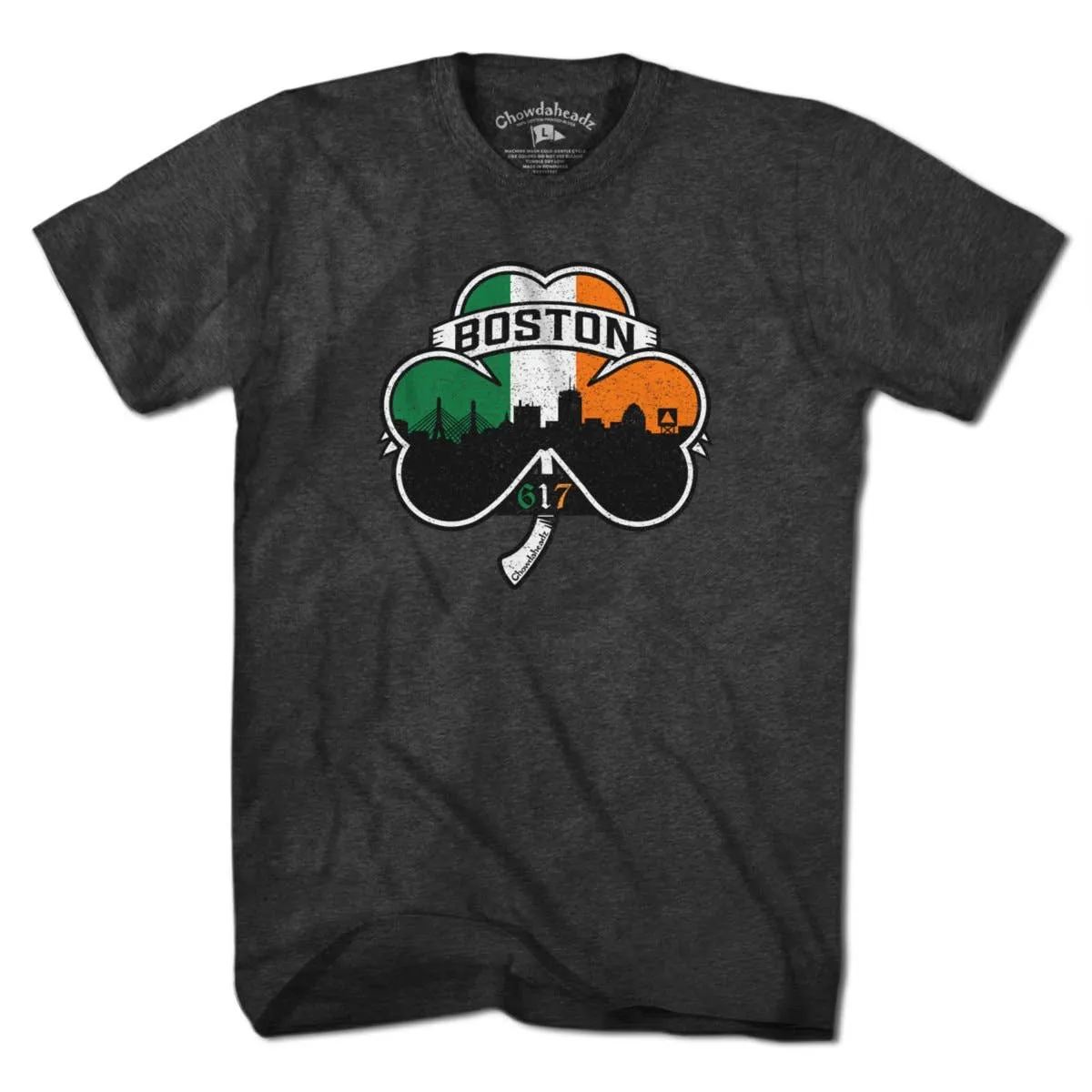 Shamrock Coat Of Arms T-Shirt | Unisex / M / Charcoal