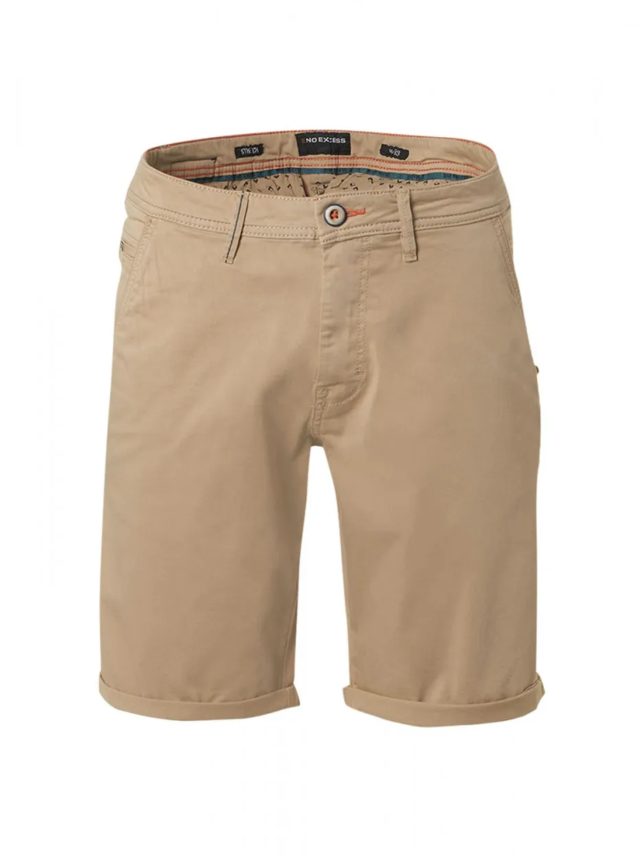 Short Chino Garment Dyed Twill Stretch | Sand