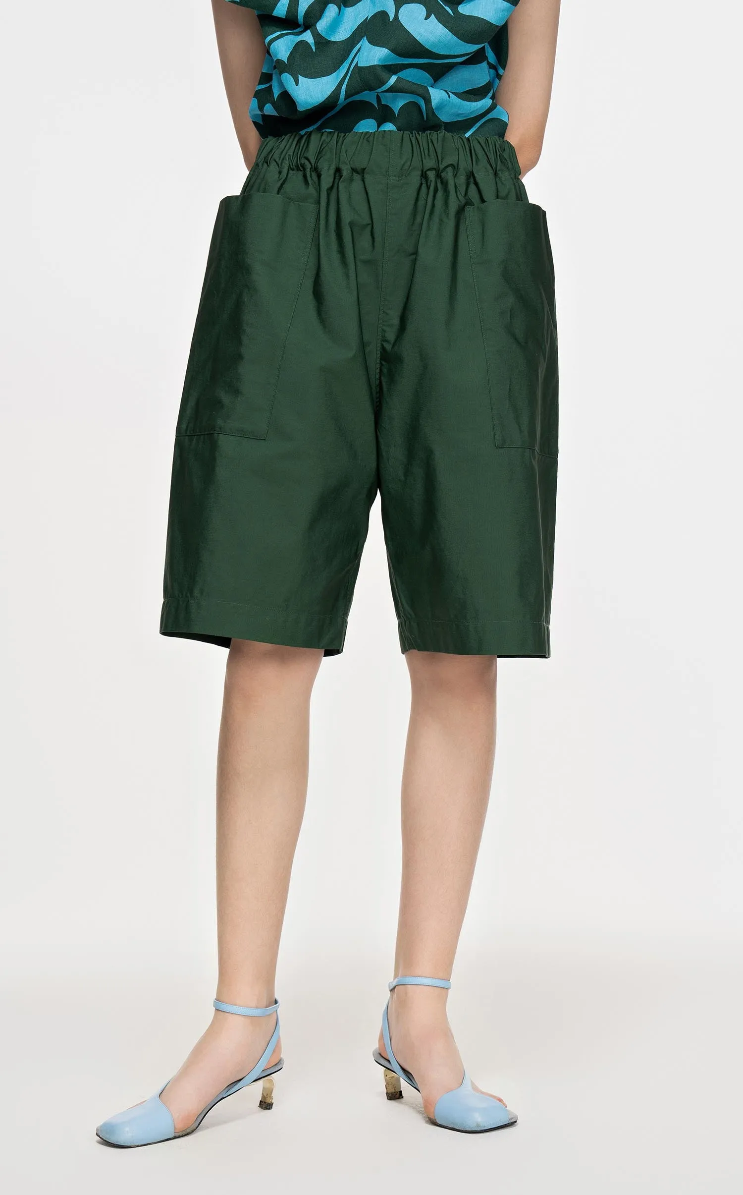 Shorts / JNBY Solid Straight Shorts (100% Cotton)