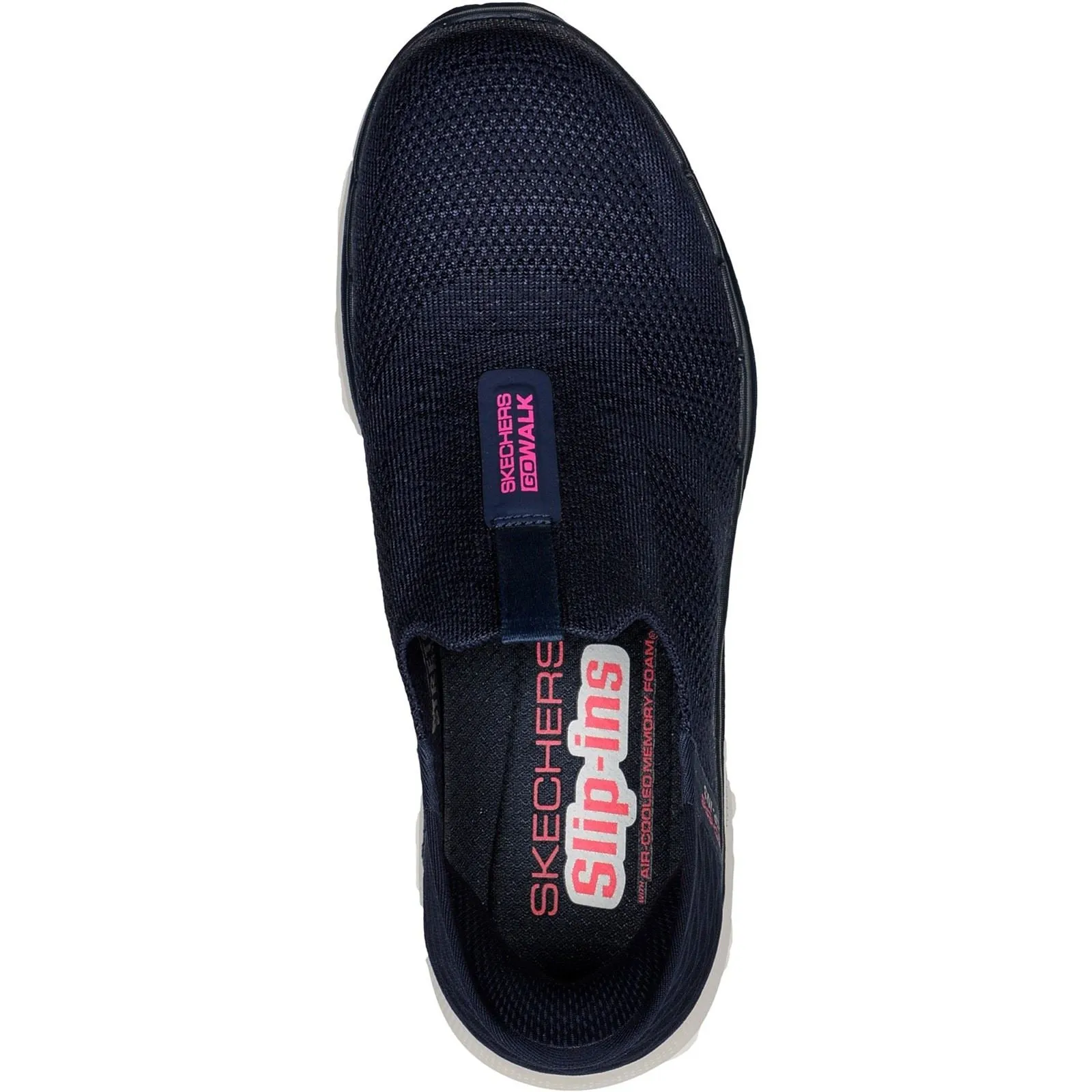 Skechers 124569 Slip-ins GO WALK 6 Fabulous View Sneakers für Damen, weite Passform, Marineblau