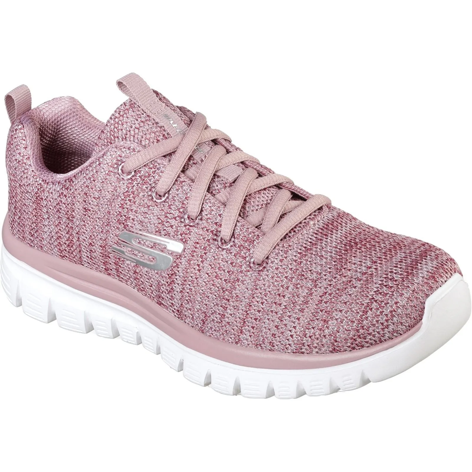 Skechers 12614 Graceful Twisted Fortune Sneakers für Damen, weite Passform, Mauve
