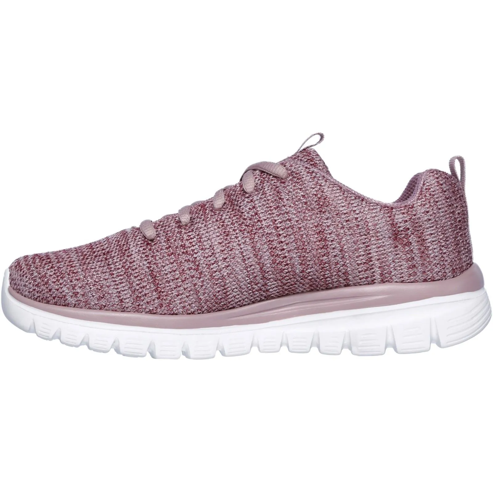 Skechers 12614 Graceful Twisted Fortune Sneakers für Damen, weite Passform, Mauve