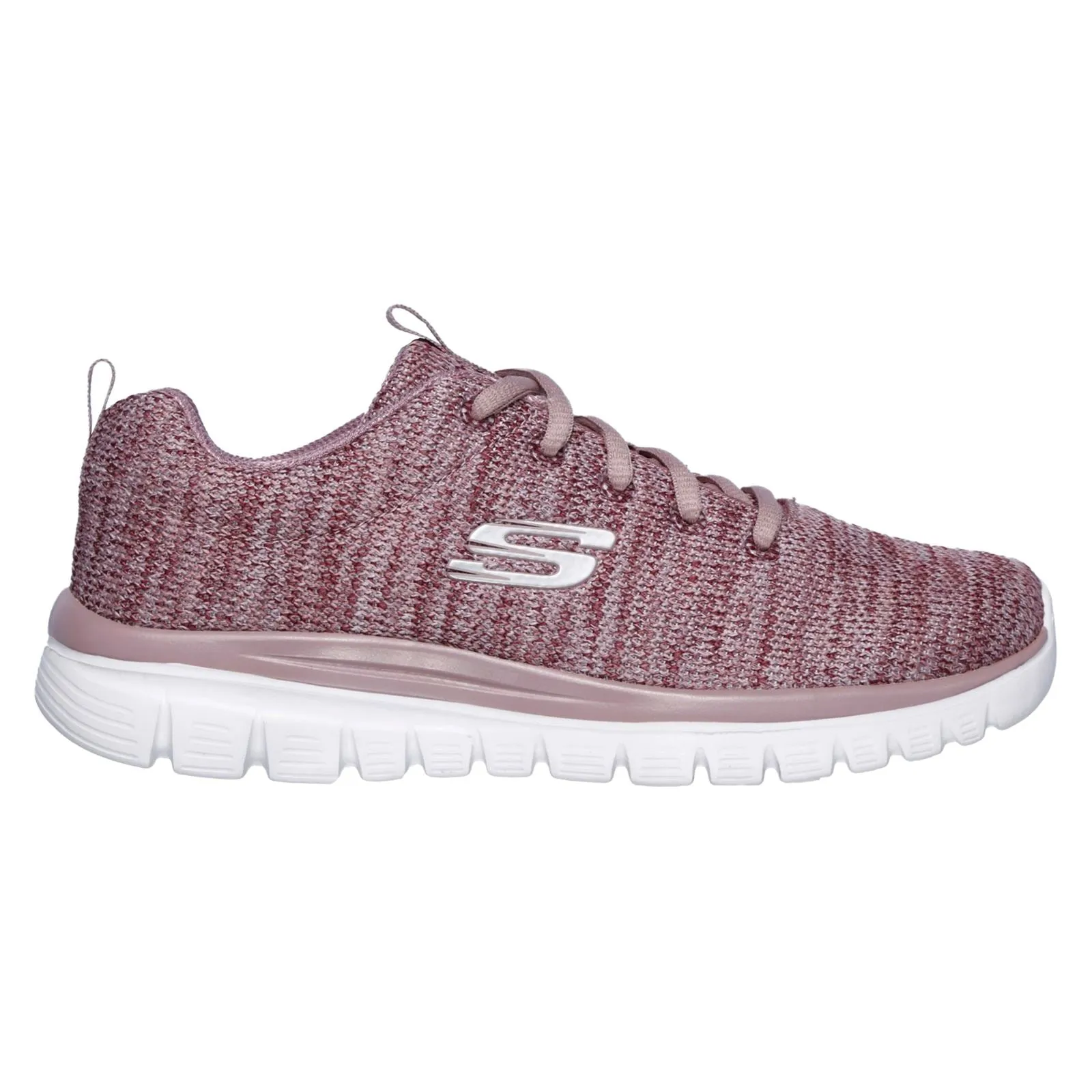 Skechers 12614 Graceful Twisted Fortune Sneakers für Damen, weite Passform, Mauve