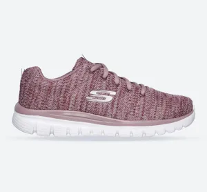 Skechers 12614 Graceful Twisted Fortune Sneakers für Damen, weite Passform, Mauve