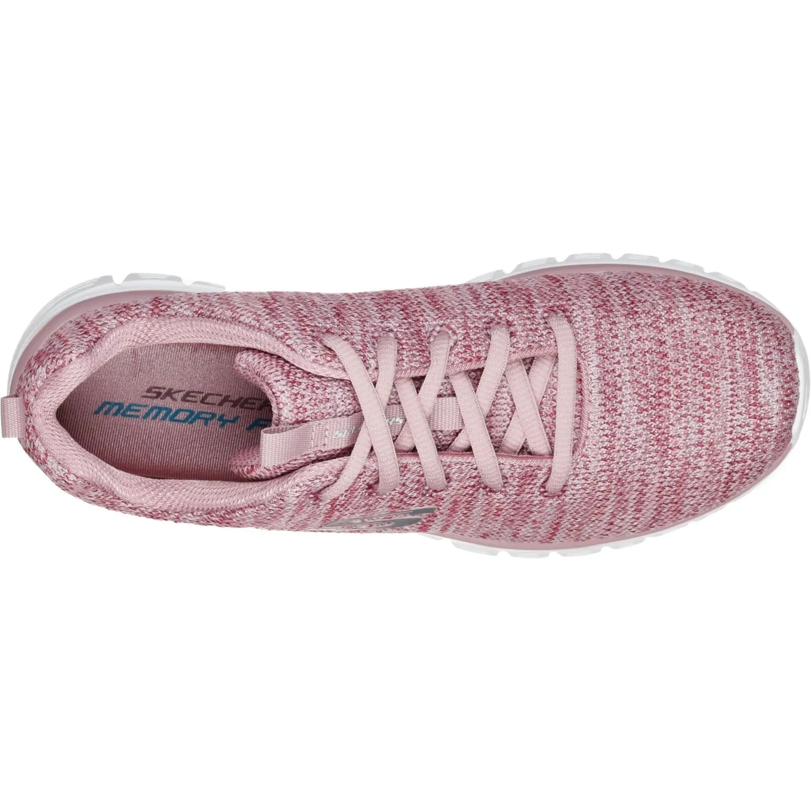 Skechers 12614 Graceful Twisted Fortune Sneakers für Damen, weite Passform, Mauve