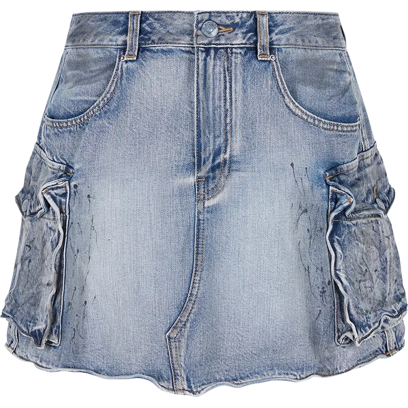 Skirt / JNBY A-Line Denim Mini Skirt