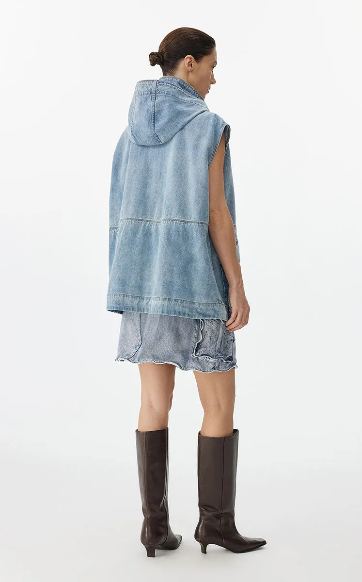 Skirt / JNBY A-Line Denim Mini Skirt