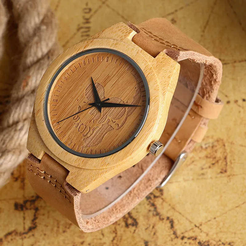 Skull Gothic Style Wood Watches