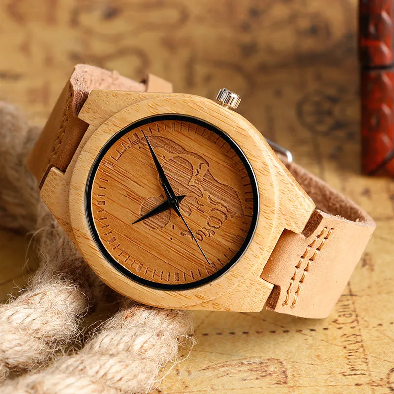 Skull Gothic Style Wood Watches