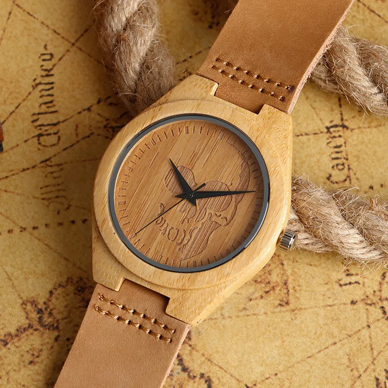 Skull Gothic Style Wood Watches