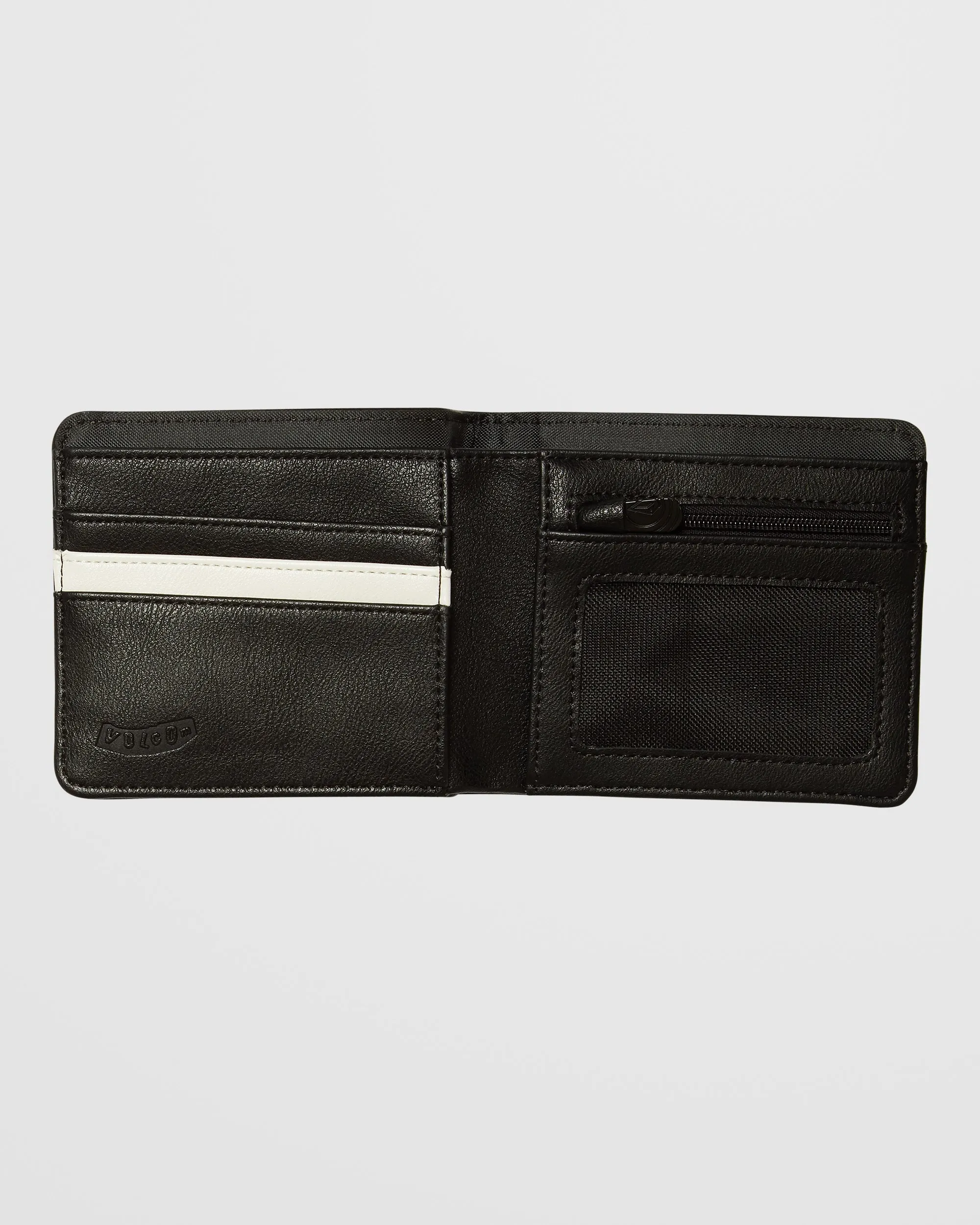 Slim Stone Small Wallet - Black