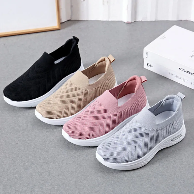 Slip-On Mesh Walking Shoes