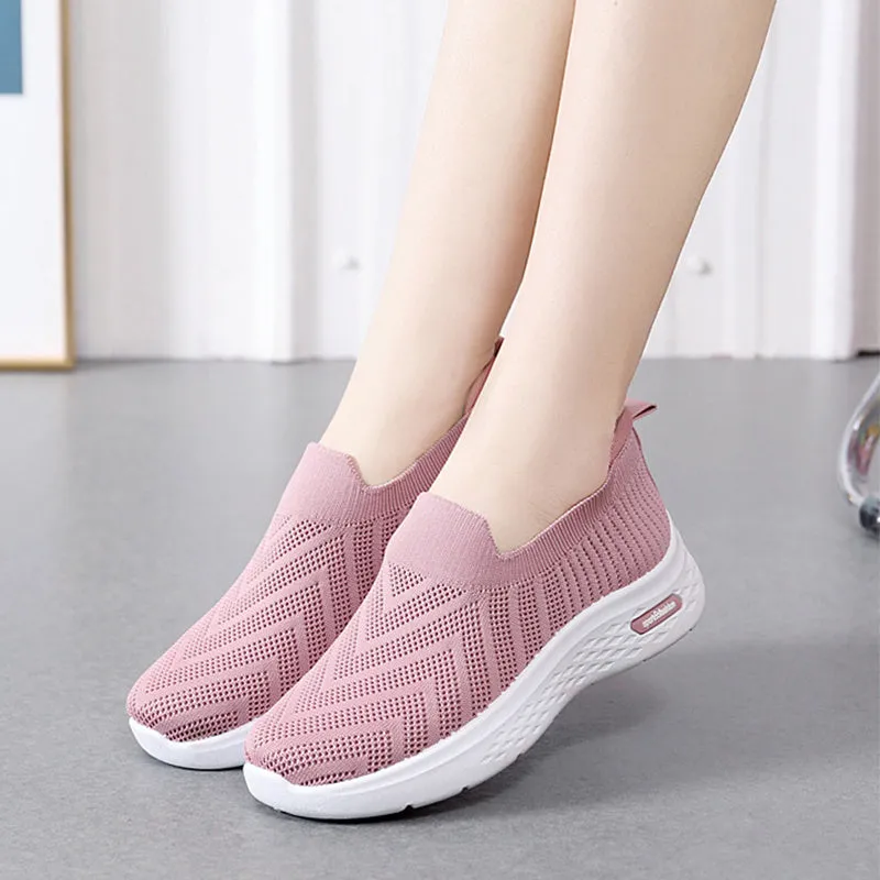 Slip-On Mesh Walking Shoes