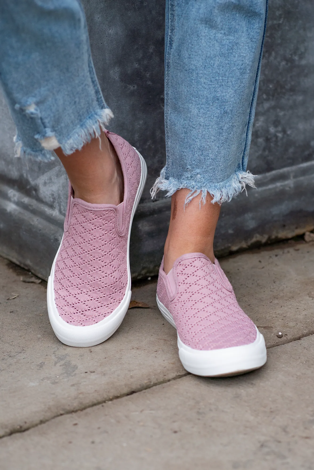So Fly Slip On Sneakers Pink