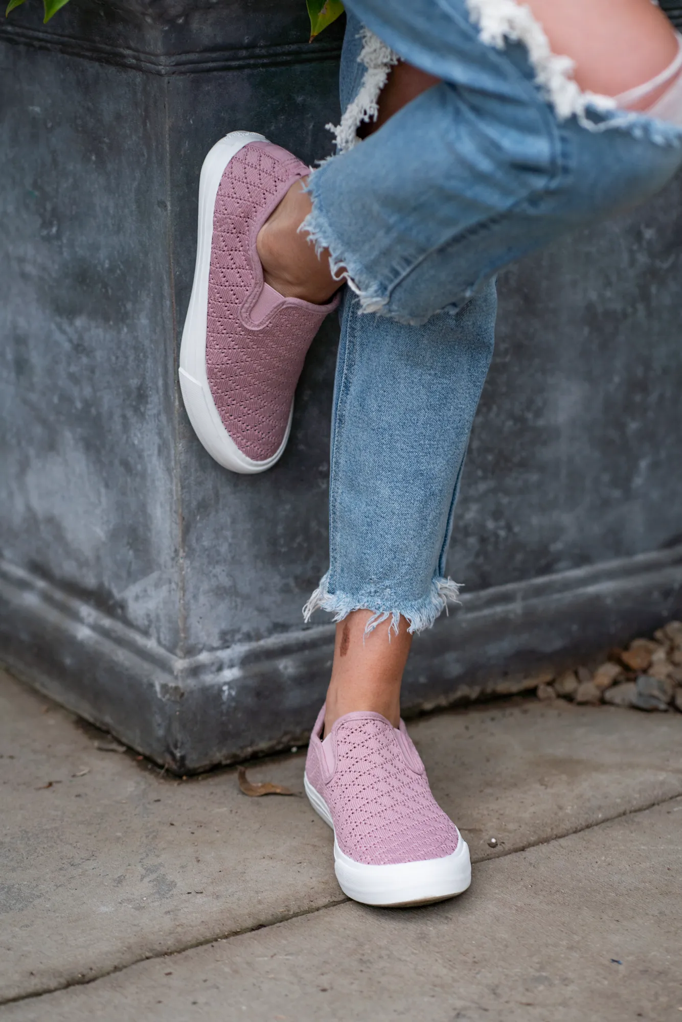 So Fly Slip On Sneakers Pink